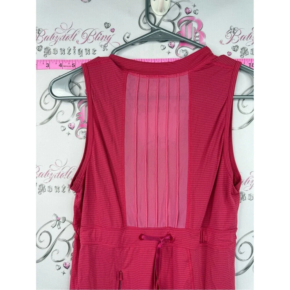 lululemon athletica tank top striped Deep V Tank Top Dress - Raspberry Pink